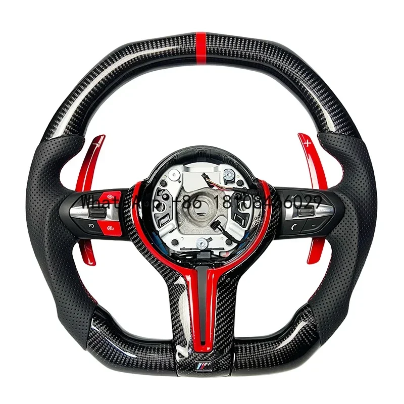 Personalized carbon fiber universal steering wheel For BMW F30 F20 F32 F35 F18 F10 F11 F45 F23 F01 Upgraded M steering wheel