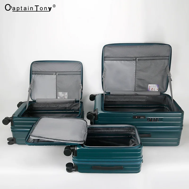 DOIAESKV-Grande Capacidade Frente Abrir Mala, Boarding Case, PC Trolley, 20 "Boarding Case, 28"