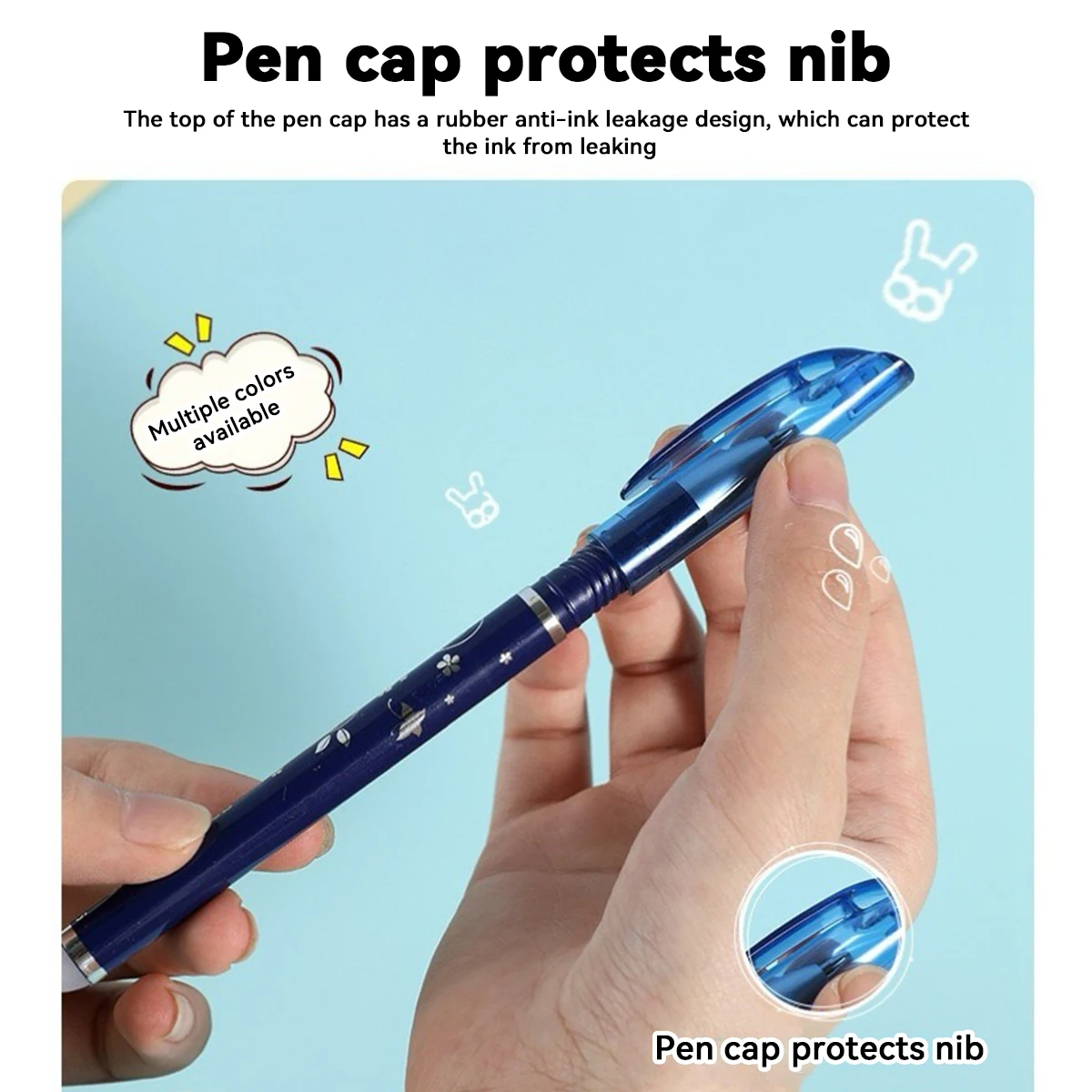 26 Pcs/Set Kawaii Erasable Pens 0.35mm Gel Pen Waterproof Gel Ink Stationery School Writing supplies for Notebook Office Student