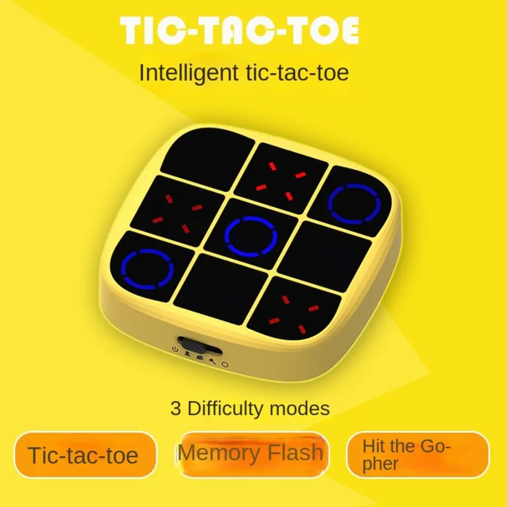

Board Games Electric TIC-TAC-TOE Educational Montessori Handheld Bolt Game 4-in-1 Thinking Exercise Puzzle Table Game Family