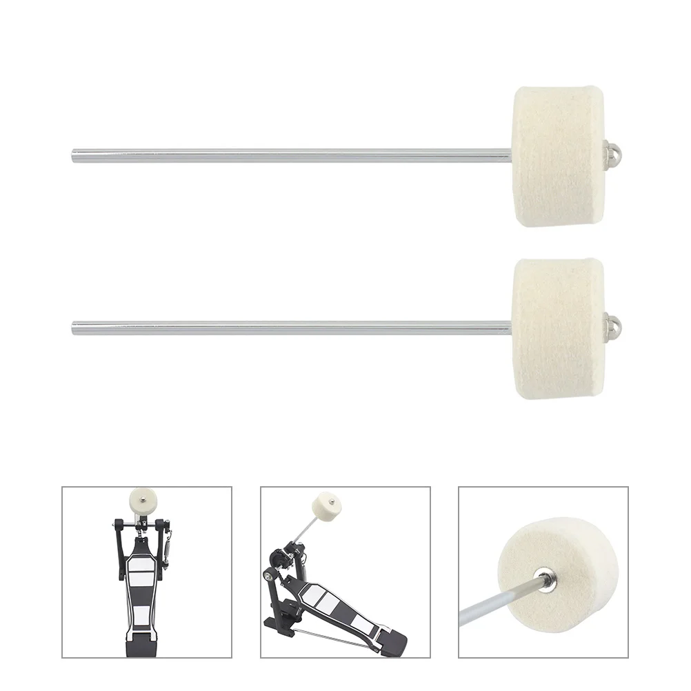 

2pcs Single Bass Pedals Heavy Duty Metal Drum Set Pedal Accessories For Beginners Kick Drum Machine Parts Replacement