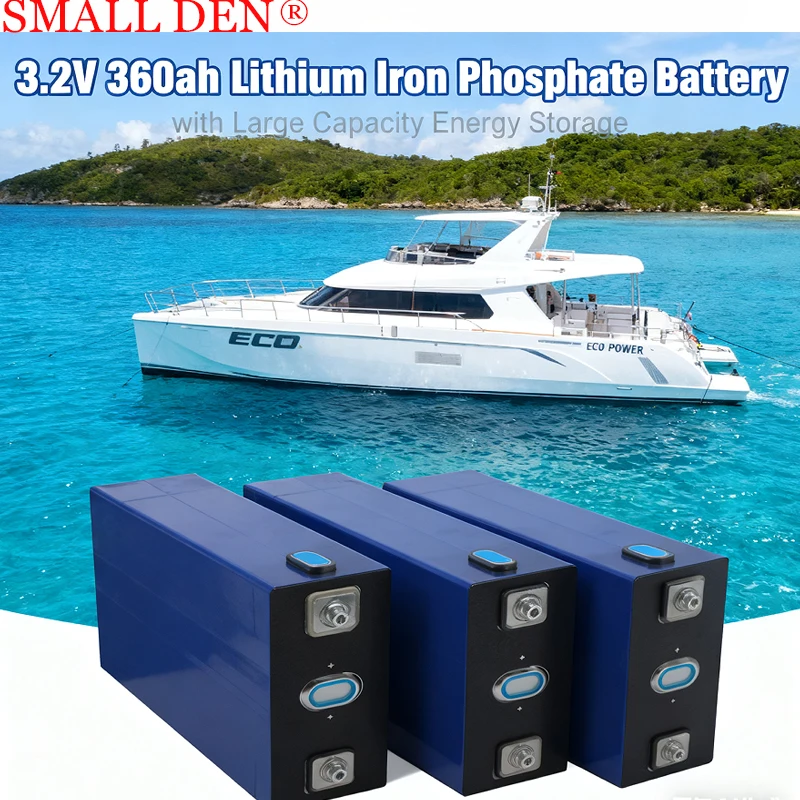 الصف أ 3.2 فولت 360 أمبير LiFePO4 بطارية 10000 + دورات العلامة التجارية الجديدة للتخييم RV قارب يخت عربات الغولف رافعة شوكية الخلايا الشمسية واجب مجاني