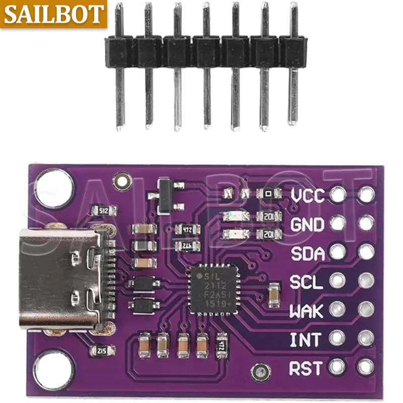 CP2112 Debug Board USB to SMBus I2C Communication Module 2.0 MicroUSB 2112 Evaluation Kit for CCS811 Sensor Module for arduino