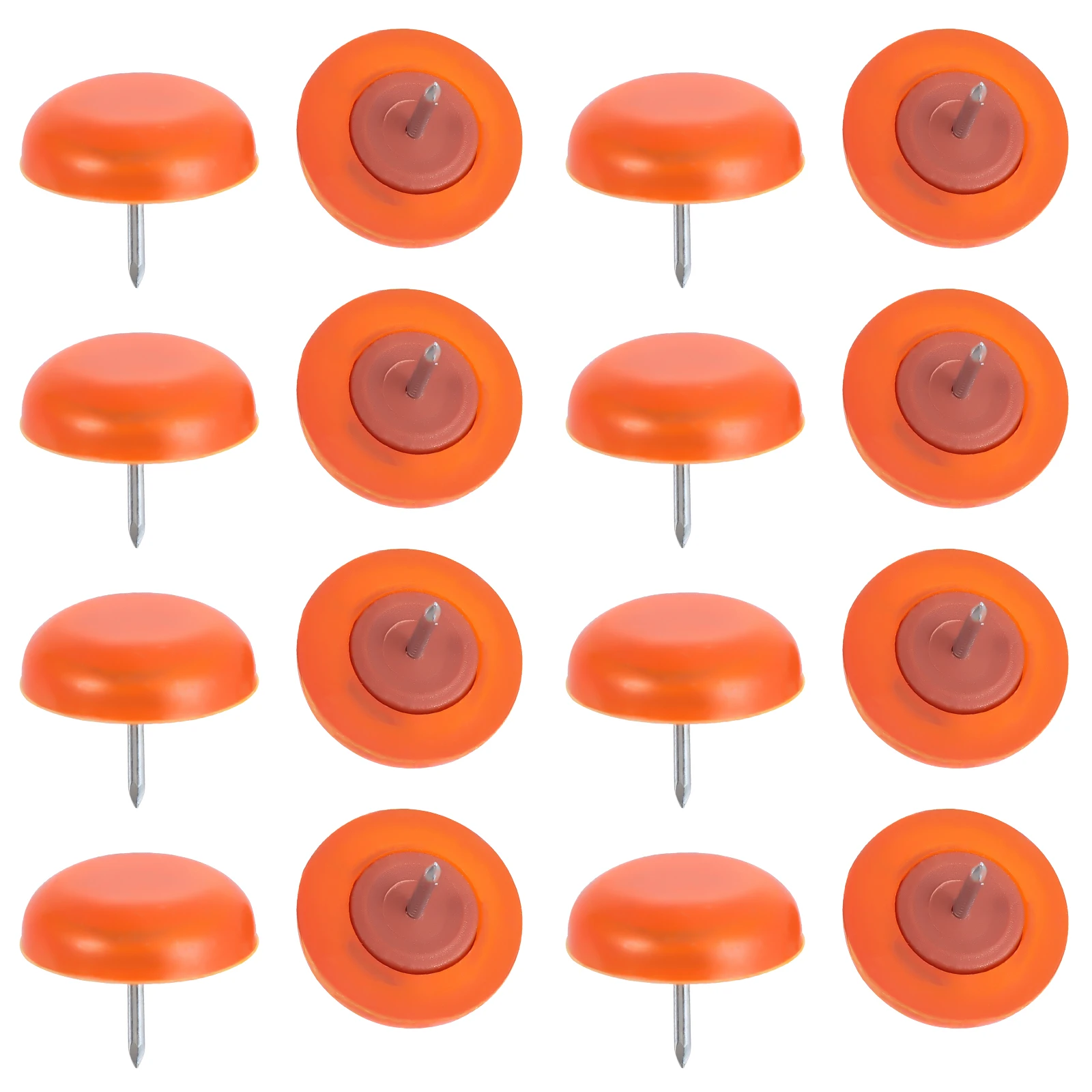 

50pcs Anti slipping Pads for Furniture Legs Chairs Tables ange Round PVC Metal Nail Moisture proof Floor Protector Furniture