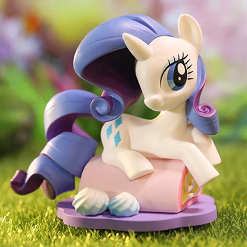 POP MART Little Pony's leisurely afternoon collection Blind box Peripheral doll Cartoon Anime Tabletop decoration Doll gift