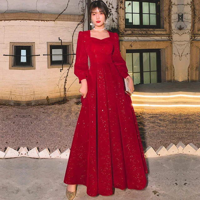 Red fishtail gown store