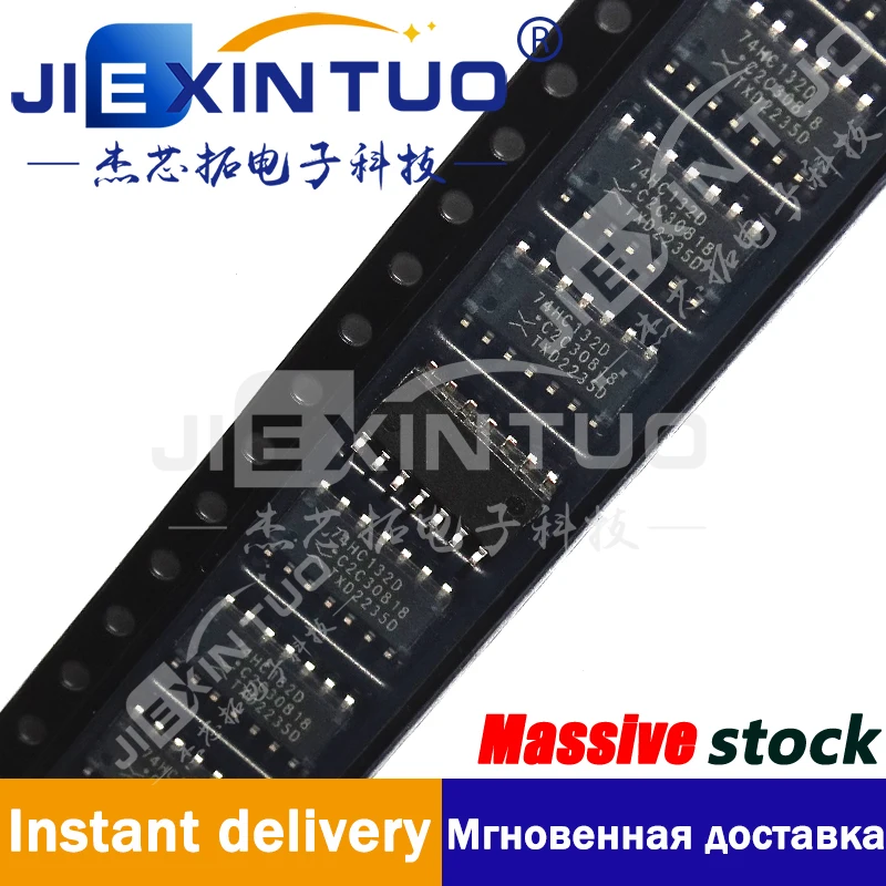74HC132D IC GATE NAND 4CH 2-INP 14SOIC NAND Gate IC 4 Channel Schmitt Trigger 14-SOIC