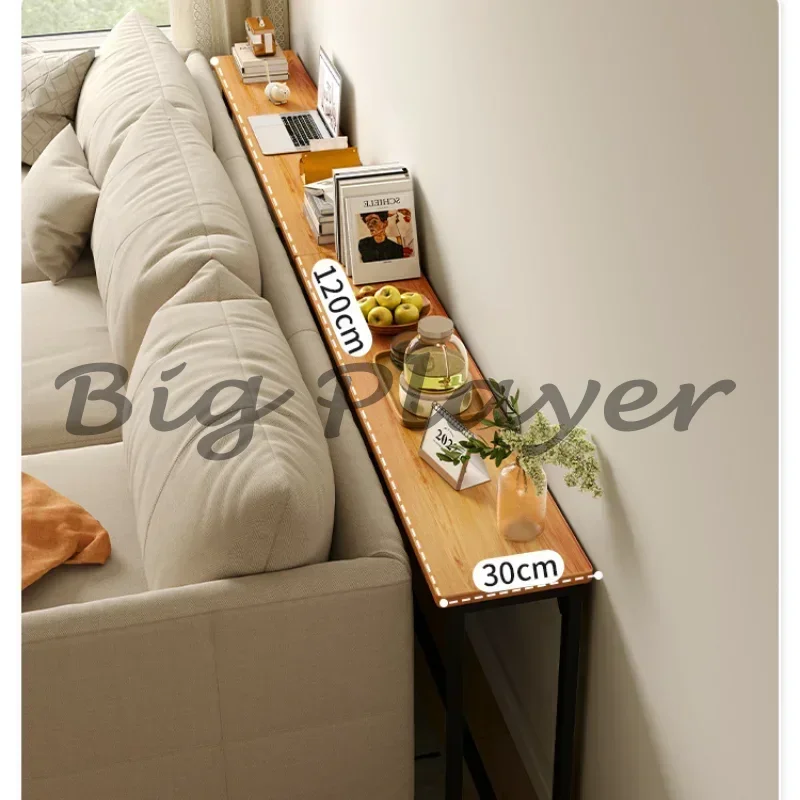 Table d'appoint Super étroite Simple et moderne, système de rangement de couture, Table de chevet de salon, Table à thé multifonctionnelle