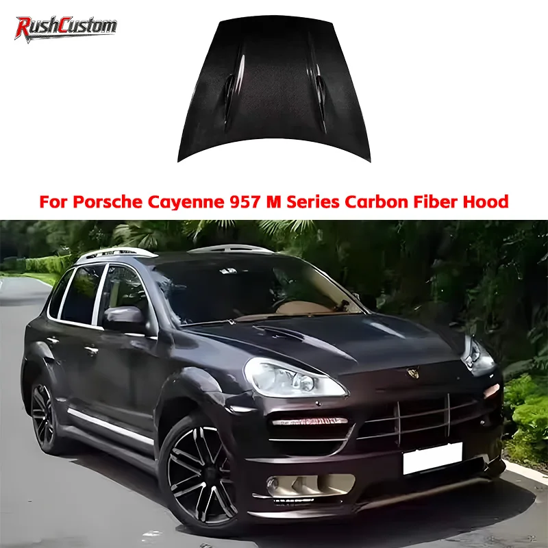 

Suitable for Porsche Cayenne 957 M Series Carbon Fiber Hood Engine Hood High-Quality Automotive Hood