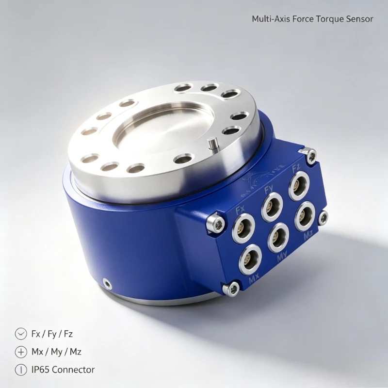 High Quality and Best Price Small Size 6 Axis Force Torque Load Cell IP 66 End Arm for Use