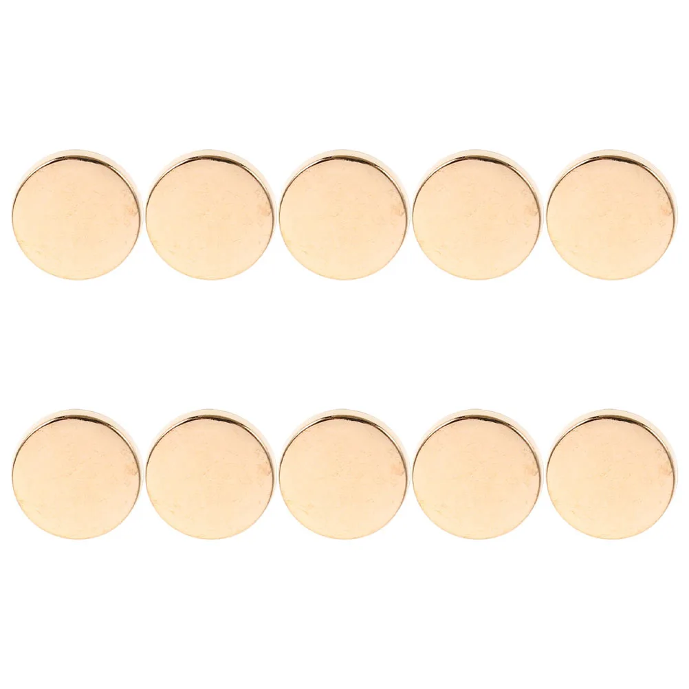 

10Pcs Vintage Gold Metal Buttons Flat Detachable Zinc Alloy 25mm for DIY Clothing Repair Blazers Coats Shirts Snap Tack Button