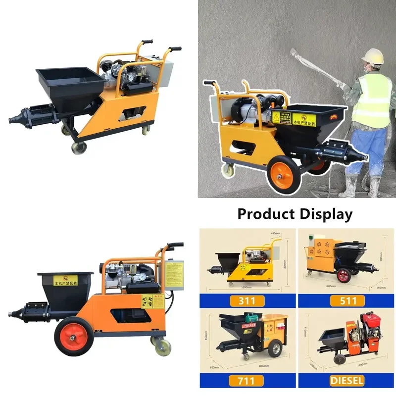 Factory Low Price Concrete Cement Mortar Sprayer 220V 380V for Cement Pavement Spray