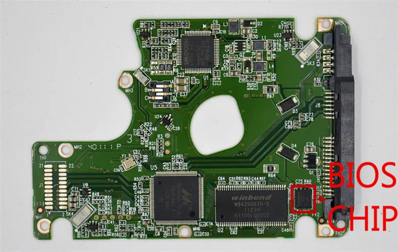 PWB 2060-771696-004 REV P1 / Western Digital circuit board 2061-771696-004