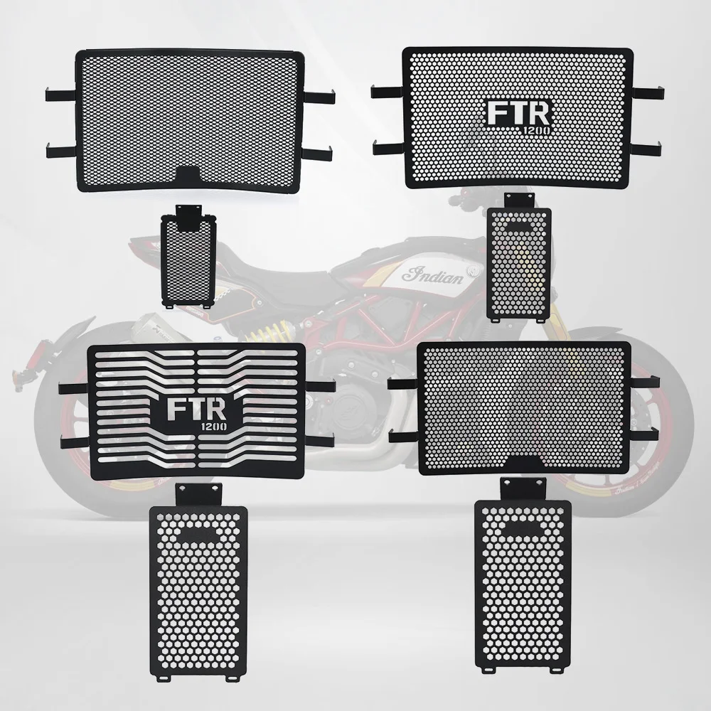 

For INDIAN FTR/FTR 1200 SPORT/CARBON/RALLY 2019-2025 Motorcycle Radiator Grill Guard Cover Protector And Oil Cooler Guard Set