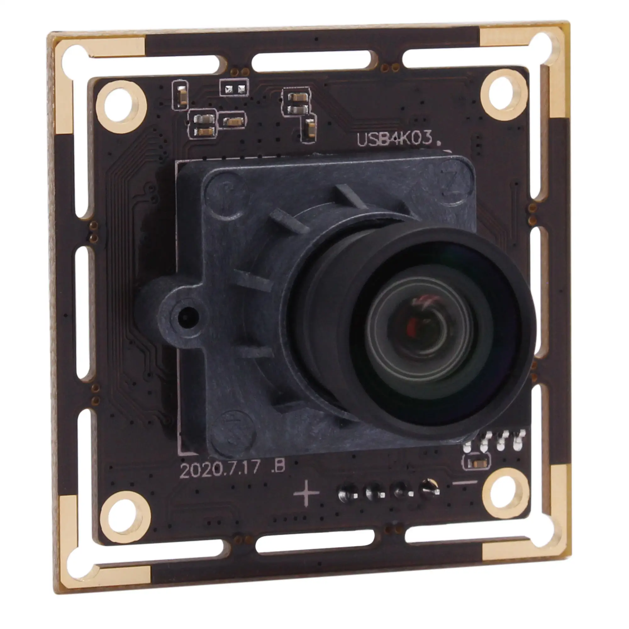 

ELP Camera 4K USB Camera Module HD with 100degree No Distortion Lens 2160P High Speed 30fps Mini Camera USB2.0 For 3D Scanning