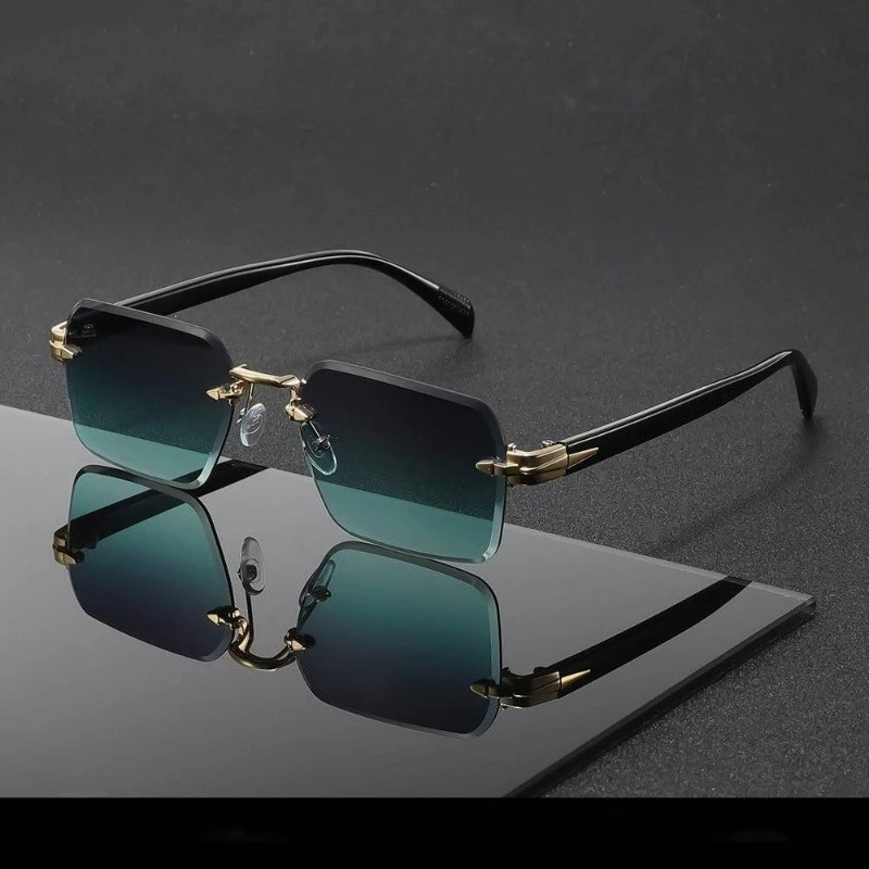 Men's Fashionable Square Glasses Multi-color Retro Style PC Lenses Business and Leisure Dual-use Design