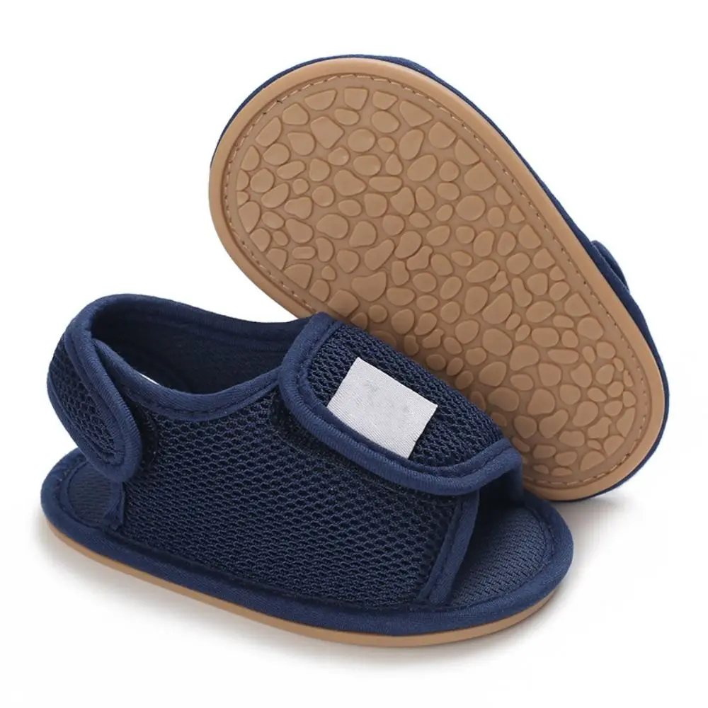 Sandálias de bebê com sola de borracha antiderrapante, sola macia, múltiplas cores, sandálias de verão, leves, respiráveis, antiderrapantes, para crianças pequenas