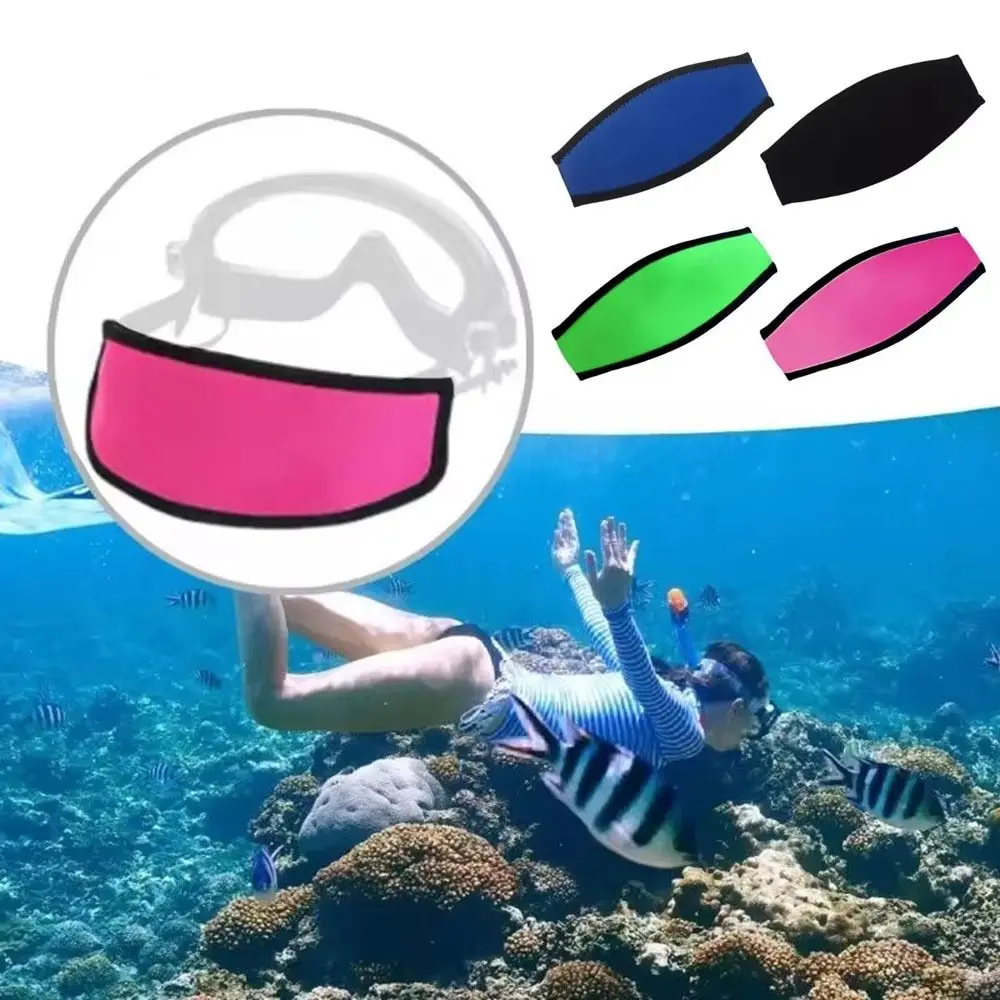 Neoprene Scuba Diving Mask Strap Cover Comfort Padded Protection Universal Swimming Goggle Hair Wrap Double-layer