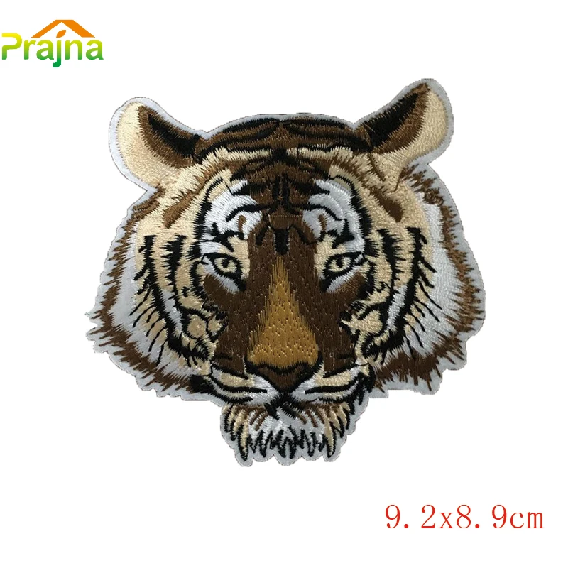 Tiger Embroidered Patches for Clothing Thermoadhesive Patches Cartoon Animals Applique Jeans Jacket Sewing Iron On Patches Badge