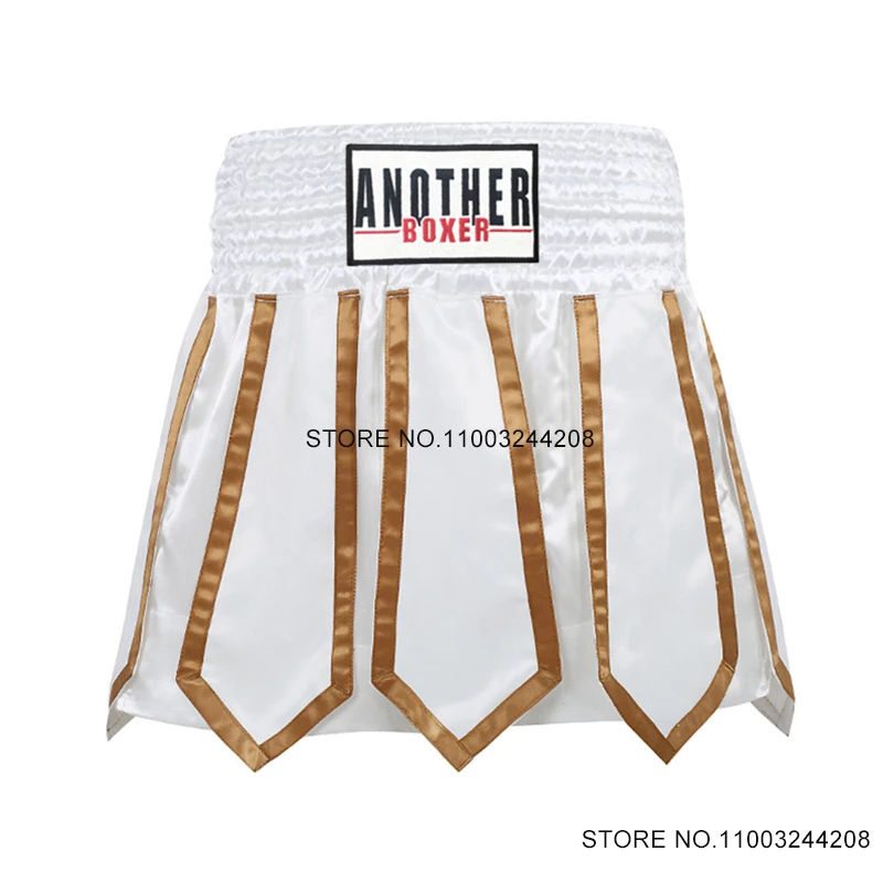 

Muay Thai Shorts Women Men Child Boxing Training Shorts Lotus Tassel Grappling Sparring Training MMA Kickboxing Cage Fight Pants