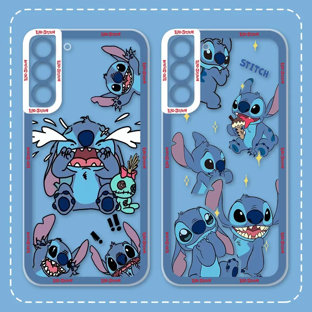 L-Lilo & Stitch Funny Stitch Phone Case For Samsung Galaxy S24 S23 S22 S21 S20 FE S11 S10 Note 20 10 Ultra Plus Pro Lite Cover