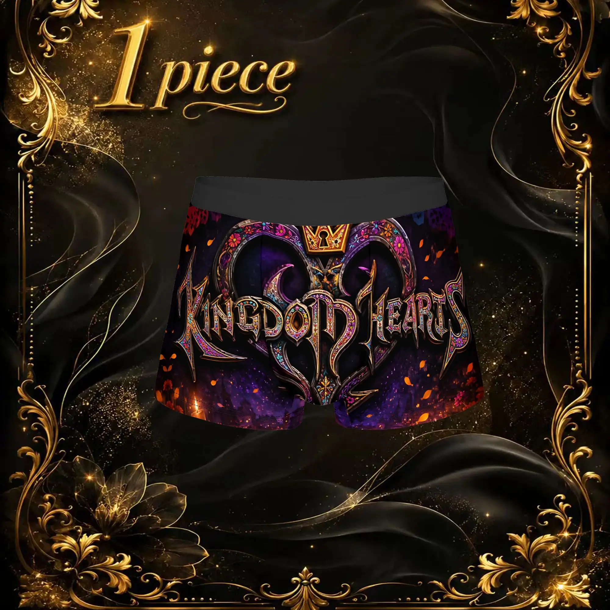 1pc Popular Kingdom Hearts boxers  Novelty Panties Men's Underwear Ventilate Shorts Boxer Briefs