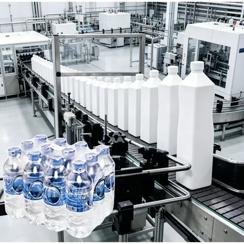Maßgeschneiderte Industrielle Mineralwasser-Produktionslinie Vollautomatische Reinwasser-Abfüllmaschine 3-in-1 Wasserabfüllanlage