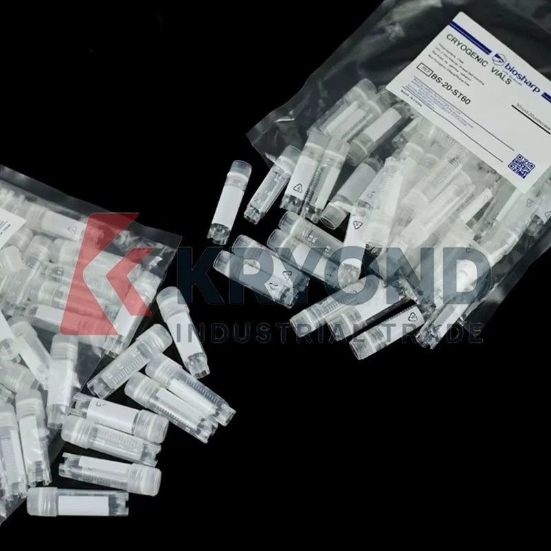 100pcs 2ml Sterile Plastic Cryogenic Vials Freezing Tube with Screw Cover Cell Microbial Cryopreservation Original Product