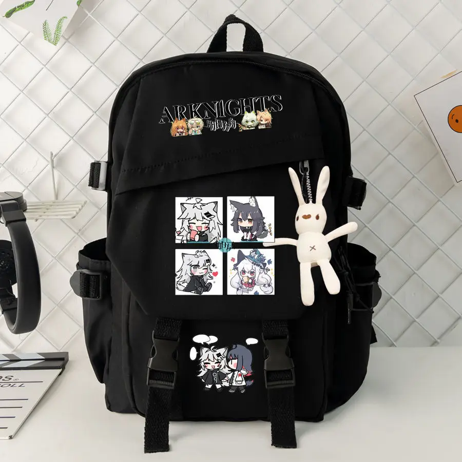 Arknights Anime Backpack For Elementary Middle School Students, Boys And Girls, Large Capacity, Lightweight, Spine Protection, A