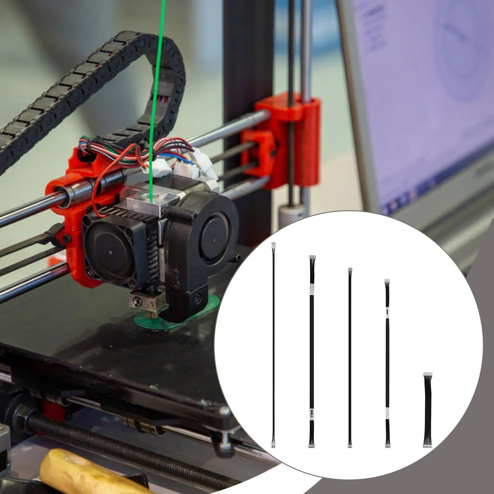 Kabels 3D-printeraccessoires Reservesnelheidsmetingsbord Kabel voor x1