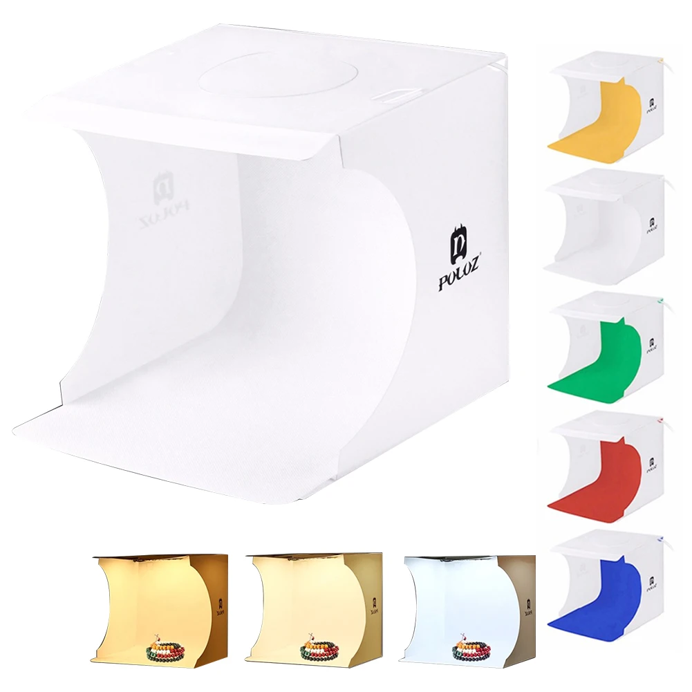 مجموعة أدوات استوديو الصور من بولوز قابلة للطي خيمة دعائم تصوير كبيرة للتصوير خلفية ترقية صندوق إضاءة خفيف لكاميرا فوتوبوكس DSLR