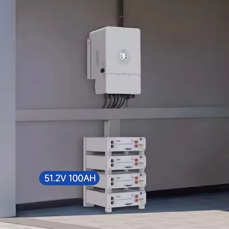 Deye Battery SE-G5.1 Pro-B 51.2V 100AH 5KWH LiFePO4 بطاريات ليثيوم 5kw 6000 دورات DOD للاستخدام المنزلي نظام الطاقة الشمسية
