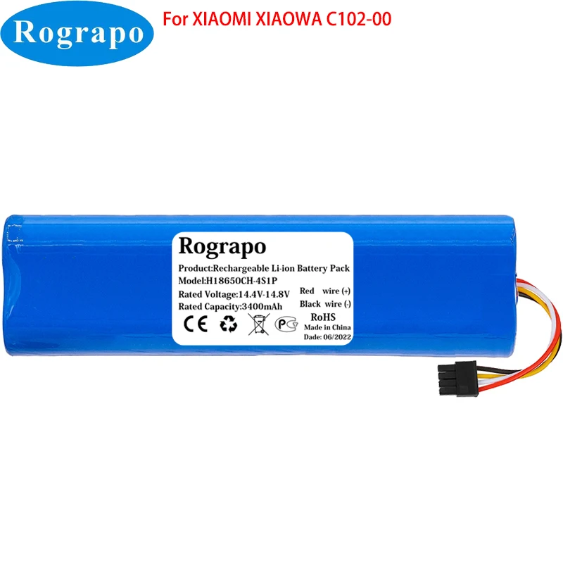 

New 14.8V 3400mAh Robotic Battery For XIAOMI XIAOWA Cleaner Lite C102-00 Vacuum Robot