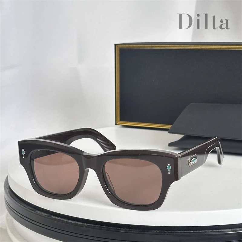 

JMM Luxury Brand Jacques ALANUI Fashion Oval Women's Sunglasses Outdoor Thick Acetate 선글라스 Retro Vintage Glasses For Sun