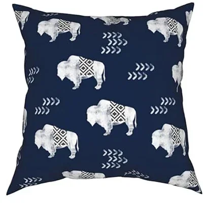 Navy blue modern geometric short plush pillowcase home décor outdoor sofa cushion cover cushion cover 45x45