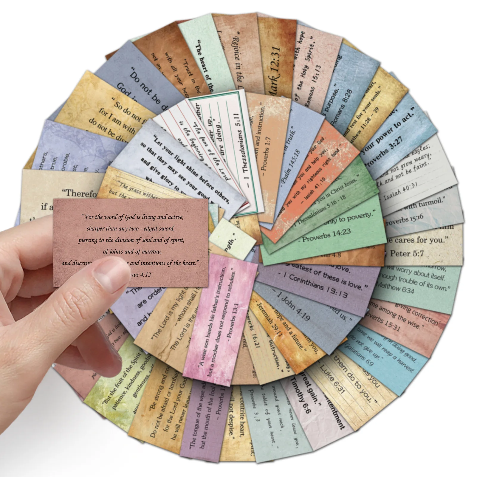 50PCS Bible Verse C…