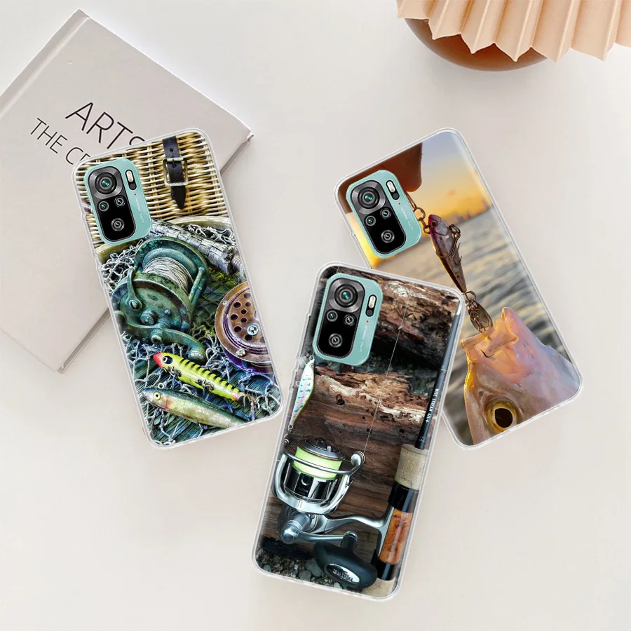 Fishing Professional Bait Joint bait Phone Case For Xiaomi Redmi Note 13 Pro Plus 5G Cover 10 10A 10C 12 12C 9A 9C 9T 8A 7A 6A 9