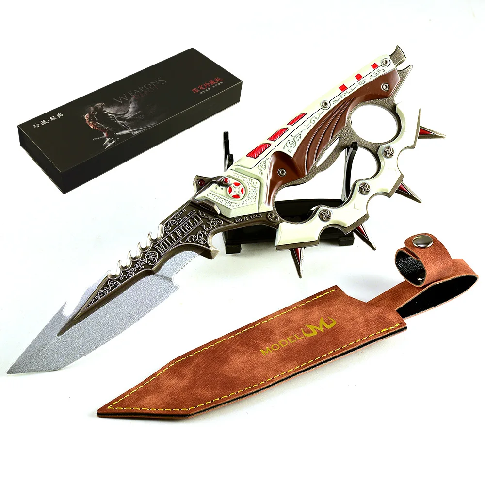 26cm/10.24in Delta Force Game Peripheral Swords Weapons Model Desktop Display Ornaments Collection Birthday Gift for Fan Boy Toy