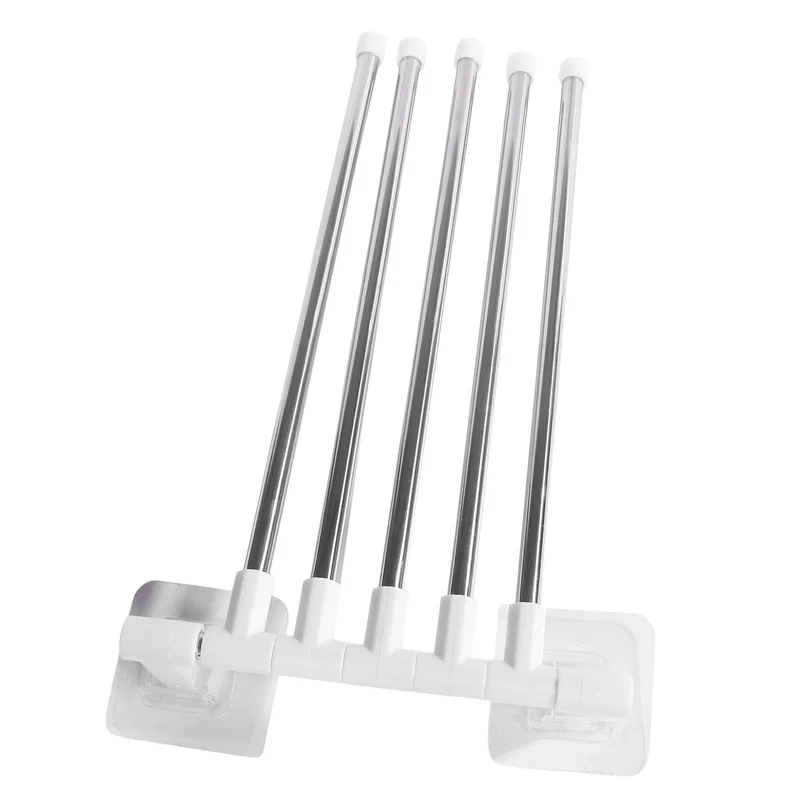 Portasciugamani da bagno senza punzonatura cucina a parete portautensili Organizer scaffale multistrato Hanging Rod accessori da bagno