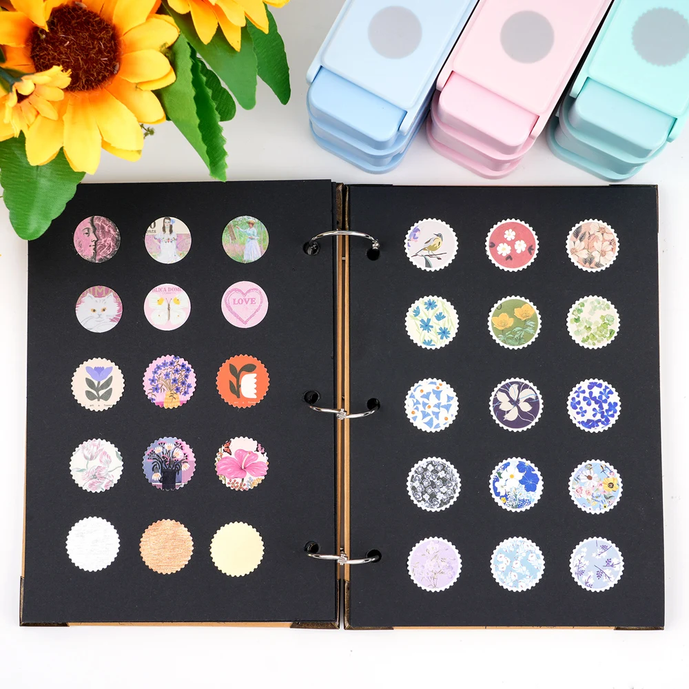 Layering Postage Stamp Circle  - Scrapbooking ulasan dan harga