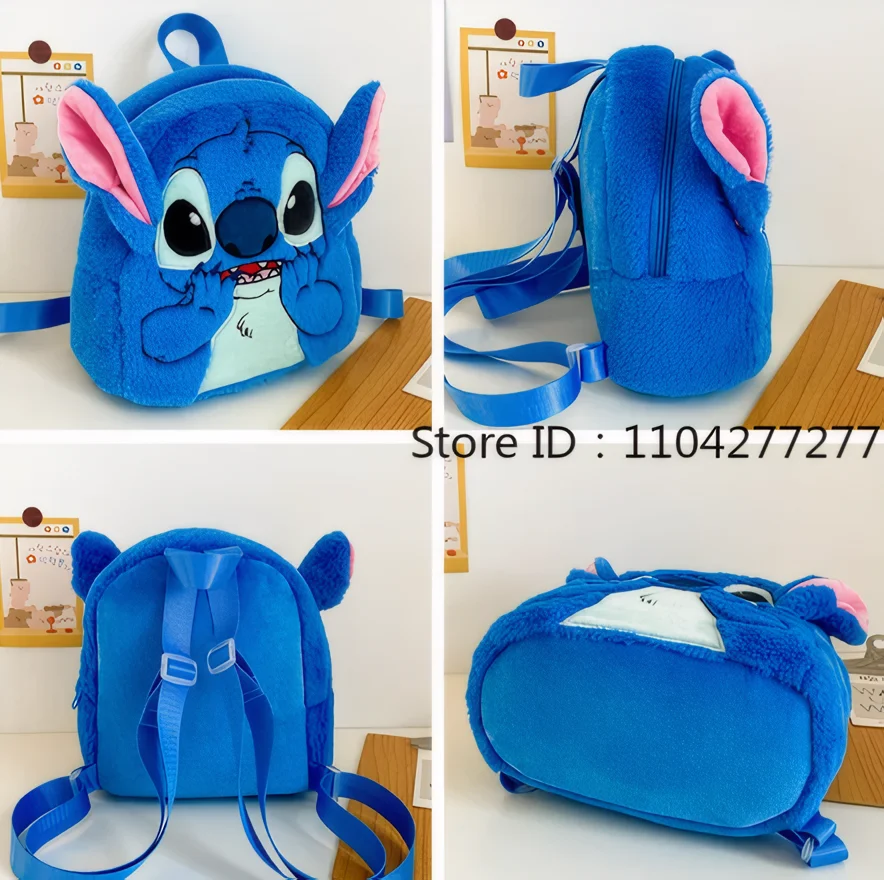 أنيمي غرزة حقيبة للأطفال طالب الأطفال الكرتون بلوشي لينة سعة كبيرة حقيبة المدرسة حقيبة رياض الأطفال هدية للأطفال