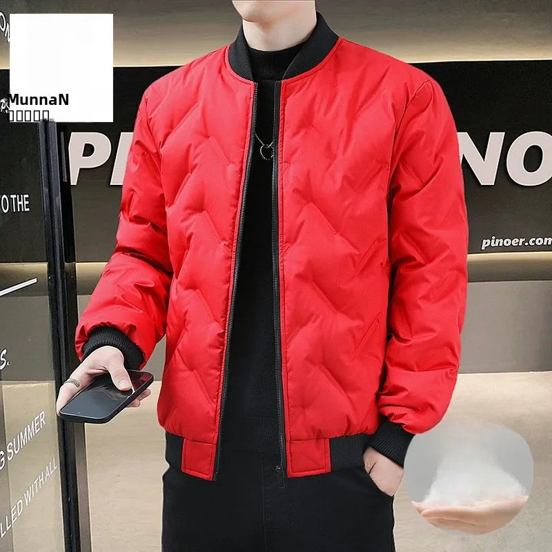 خفيفة الوزن بياقة بيسبول من القطن Jaet للرجال شتاء جديد Sle معطف دافئ غير رسمي ماركة مكسيكية #4