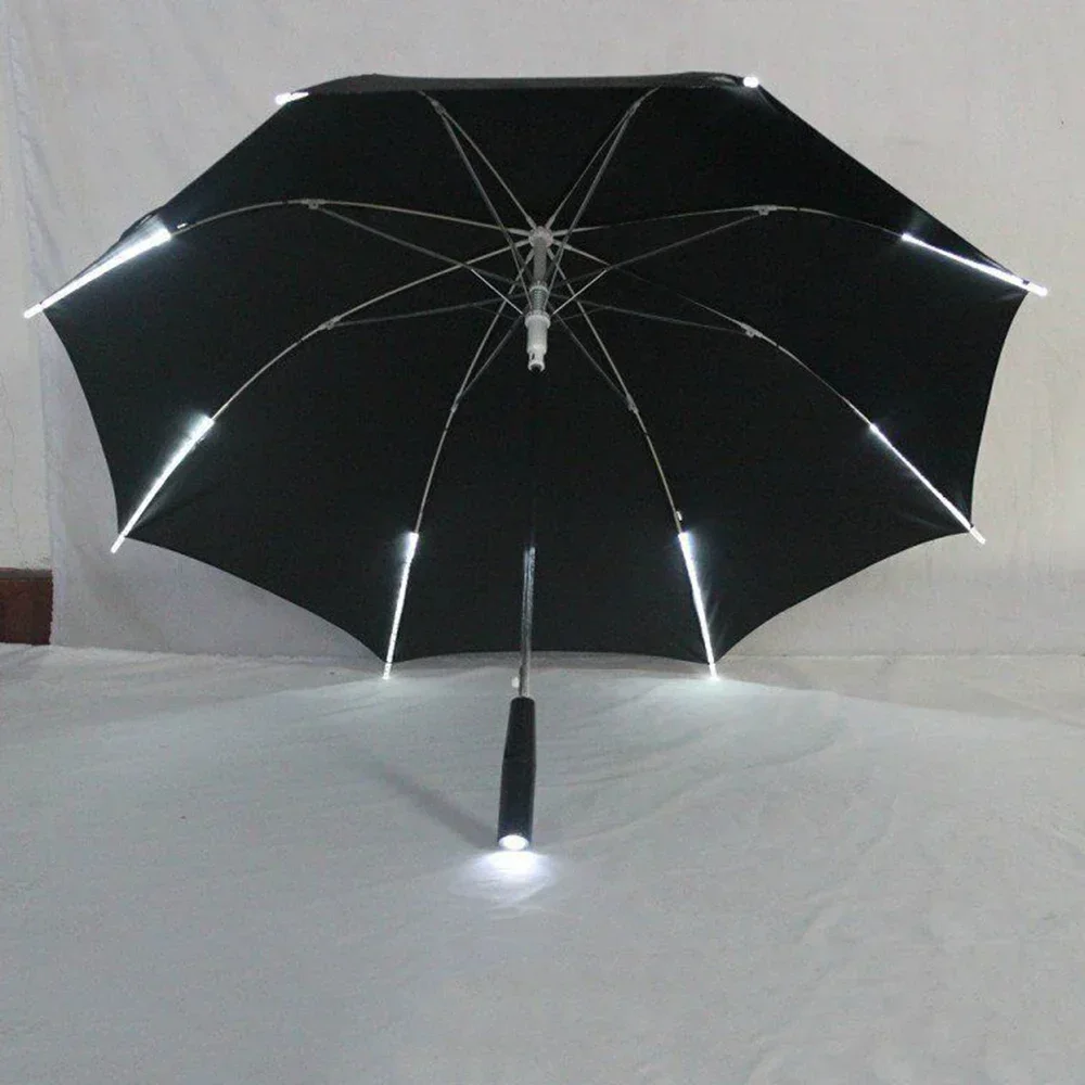 Luminous Personality Umbrella for Boys Girls Transparent Umbrella with LED Light Location Shooting Supplies Stage Props Umbrella