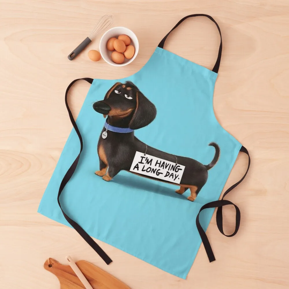 

Dachshund Dog funny pupy Apron cute kitchen woman work apron novelties kitchen and home