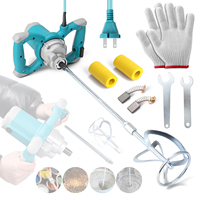 2600W Electric Concrete Mixer Portable Handheld Cement 6 Speeds Adjustable Mixing Machine Thinset Mortar Grout Stirring Tool