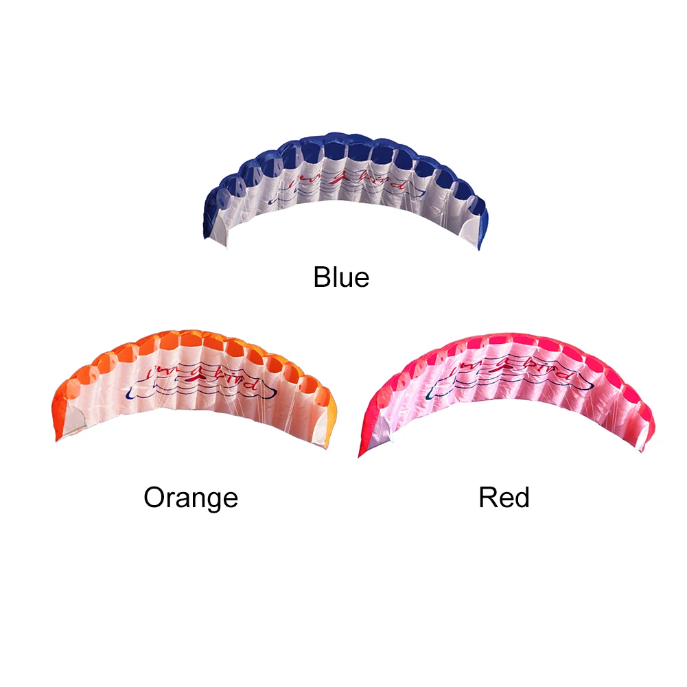 Cerf-volant parafoil double ligne, tresse de puissance de haute qualité, kitesurf professionnel, grand 1.4m avec 2 poignées pour la plage et le plaisir en plein air