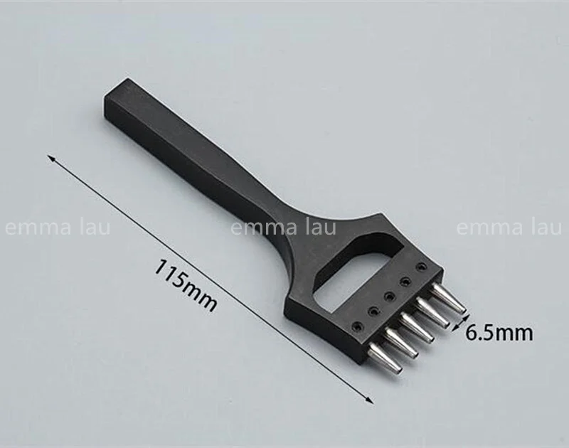 Leather Round Cut Round Row Punch 1.2mm/1.5mm/1.8mm/2.0mm Hole Replace Teeth Punch Diy Handmade Leather Perforated Sewing Tool