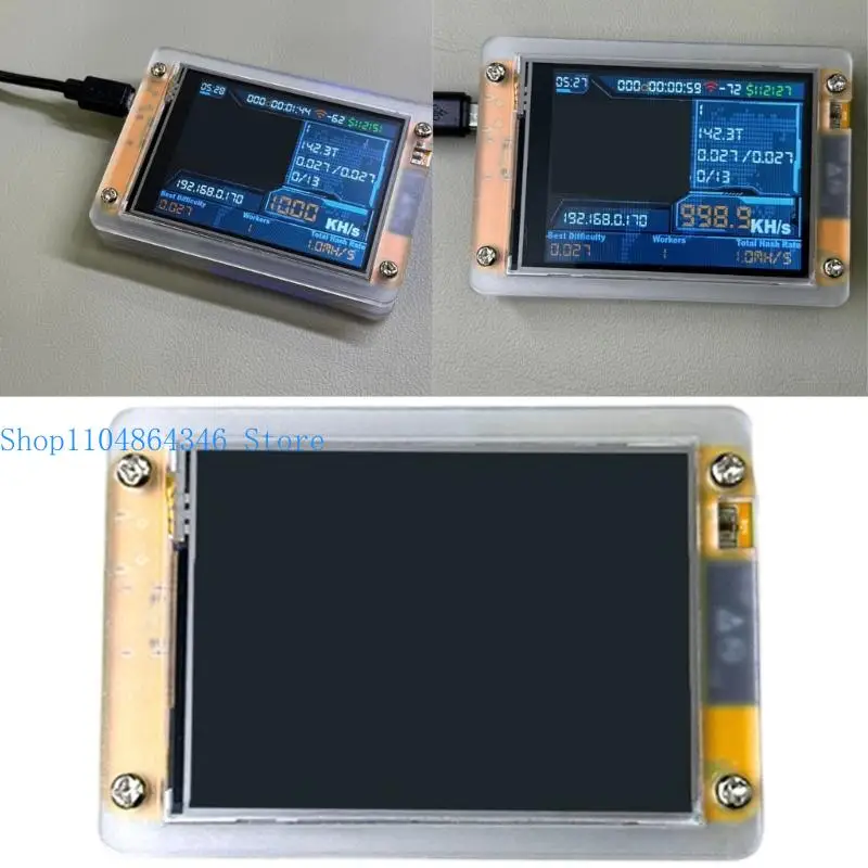 

652F 2.8inch Lottery Lottery Miner Miner Lottery Mining Machine BCH LCD Display Lottery Machine Device
