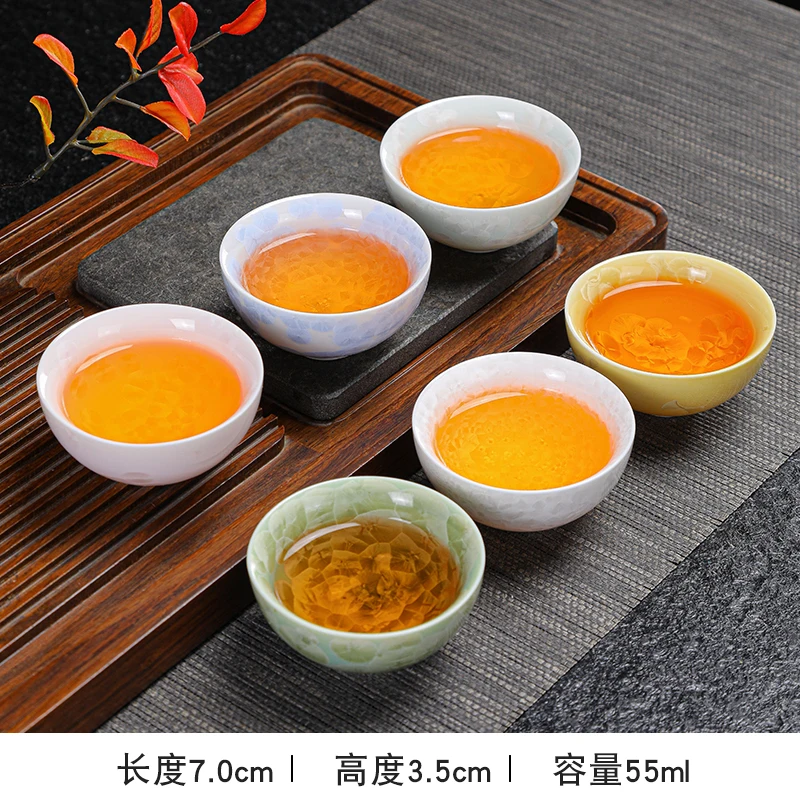 

Handmade Crystal Glaze Jian Zhan Tea Cup Gongfu Tea Ceremony - Unique Artisan Teacup