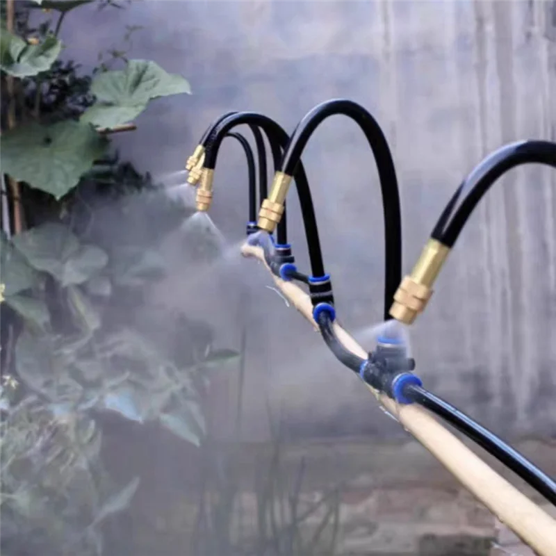 AS60-Garden Irrigation System-50FT Watering System With 15 Nozzles, 360° Adjustable Drip Design